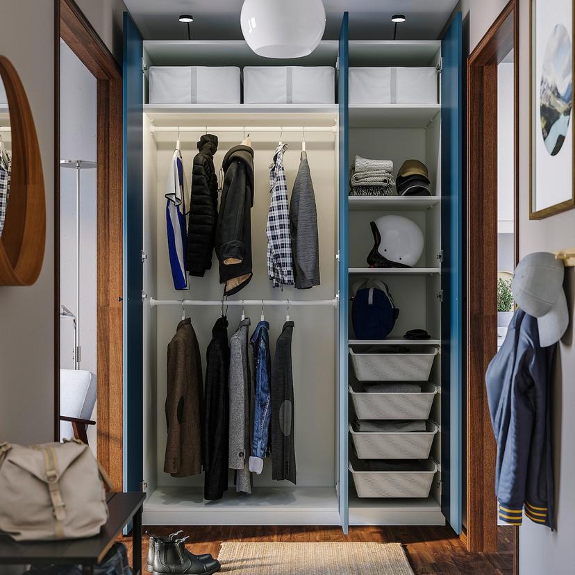 PAX / FYRUDDEN — Комплект одежды, белый/синий