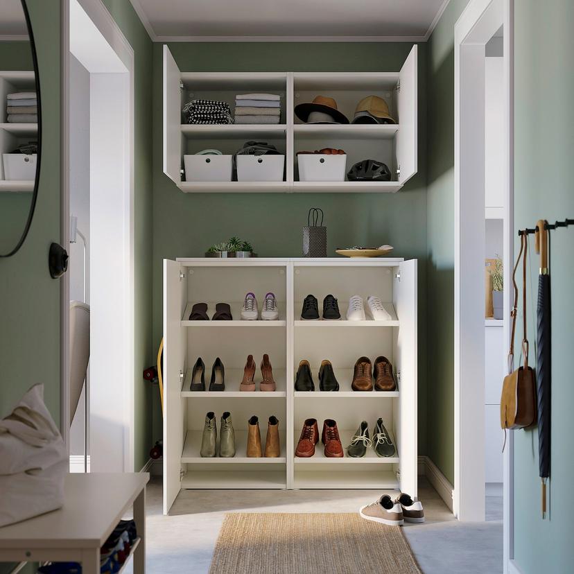 PLATSA — Комбинация с дверями, белый цвет Fonnes/белый