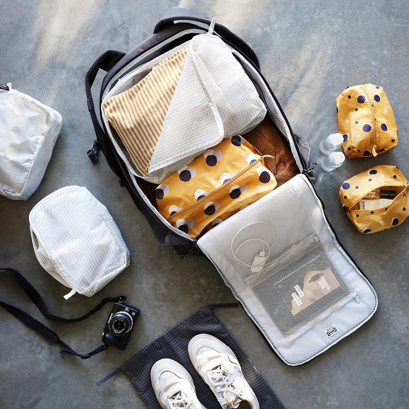 RENSARE — сумка для одежды, 3 шт., клетчатый орнамент/серый черный