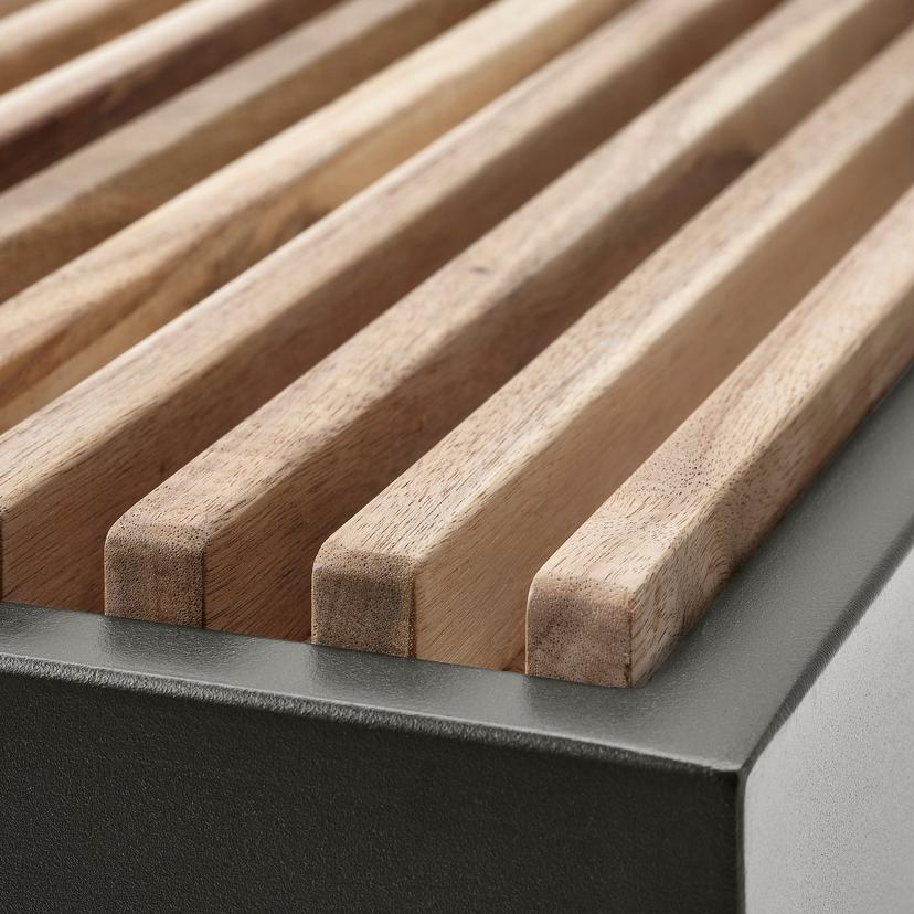 REVSKÄR — 3-местный набор мебели, антрацит для сада