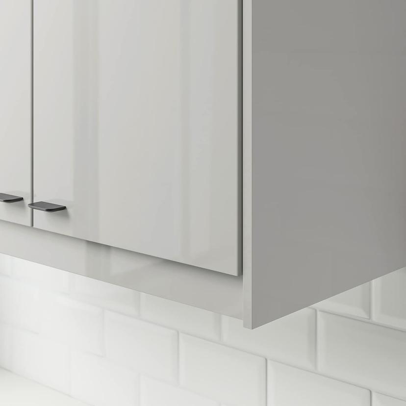 RINGHULT — карниз декоративный закругленный, глянцевый светло-серый, 221 см