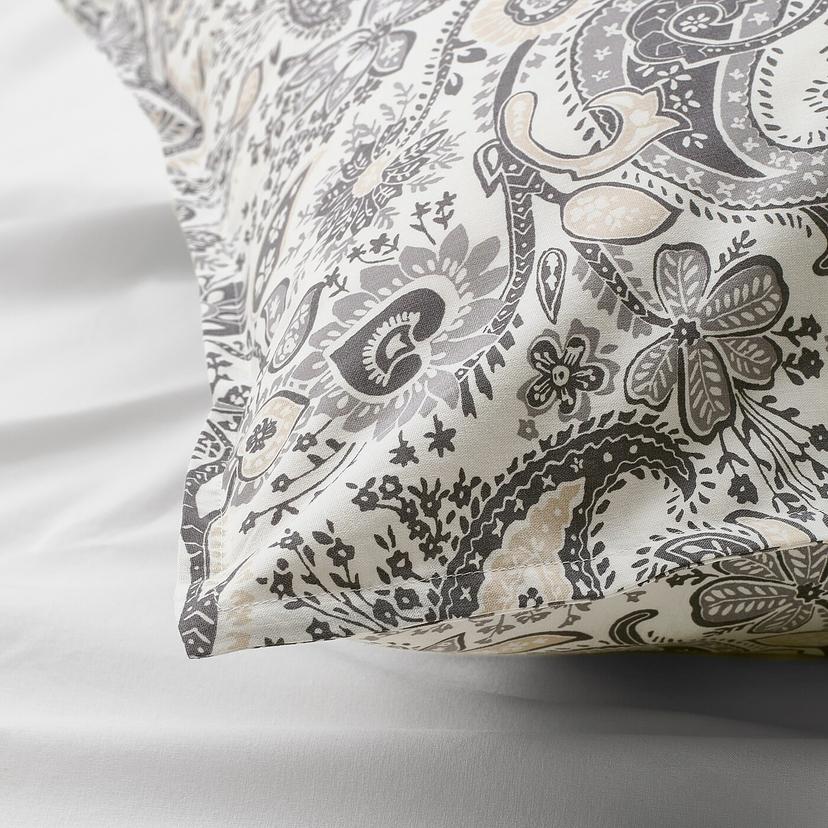 RODGERSIA — Наволочка, серо-белая