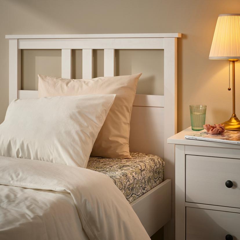 RODGERSIA — простыня натяжная, зеленый/белый, 90x200 см