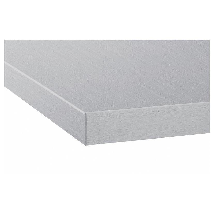 SÄLJAN — Столешница, изготовленная на заказ, имитация алюминия/ламината.