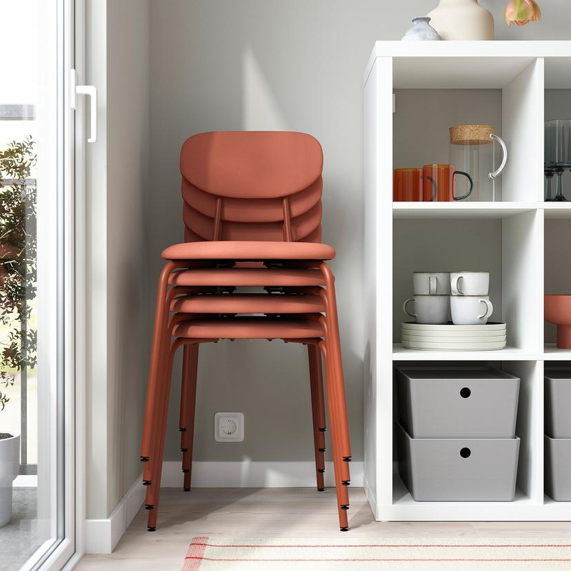 SANDSBERG — Стул, красновато-коричневый/Реммарн красновато-коричневый