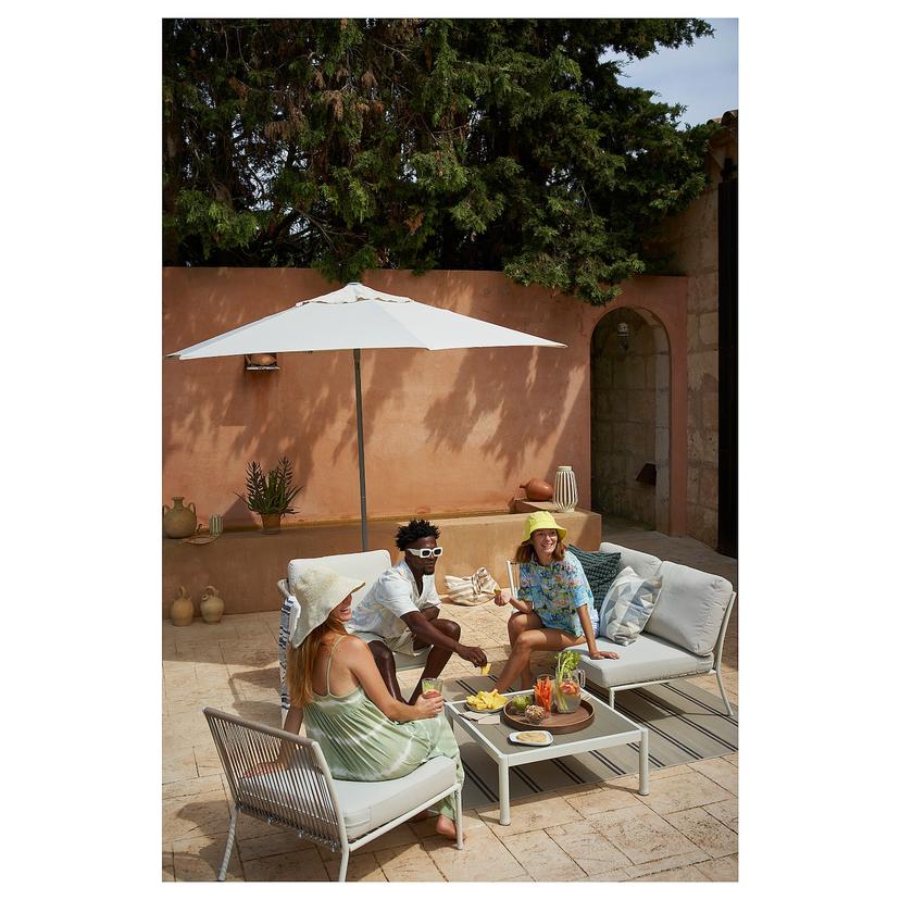 SEGERÖN — 2-местный диван, садовый, белый/бежевый/Фрёсон/ДУвхольмен бежевый