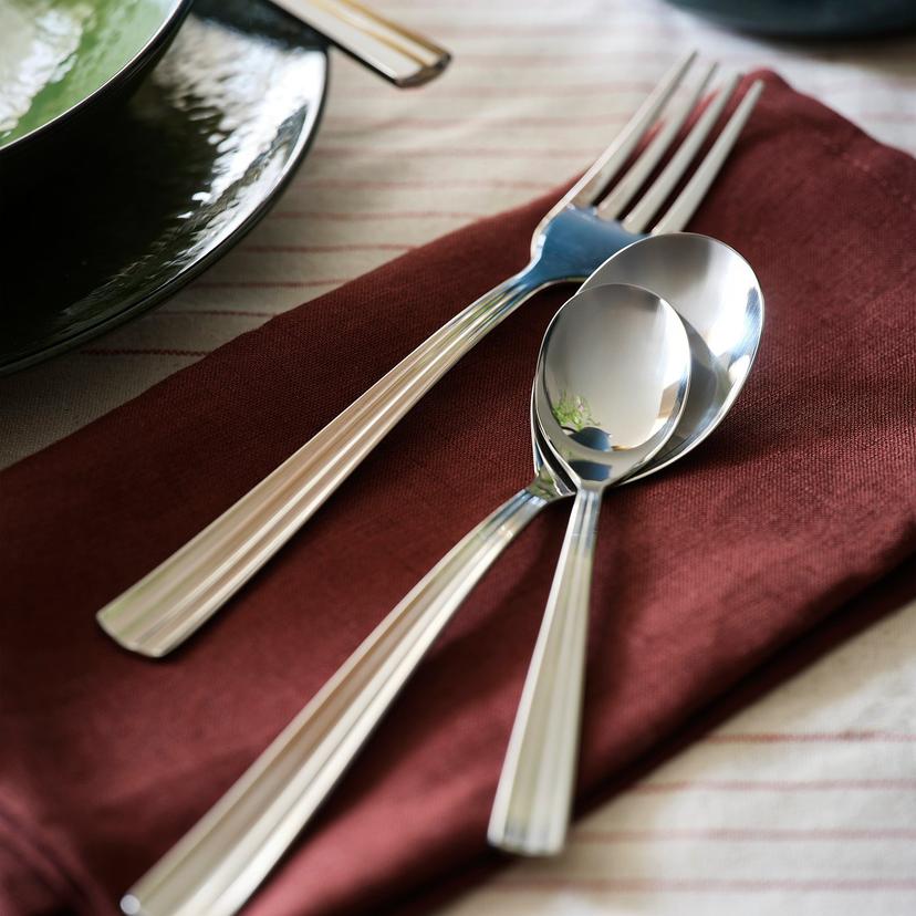 SJUGÄLSHAJ — Набор столовых приборов, 24 предмета, нержавеющая сталь.