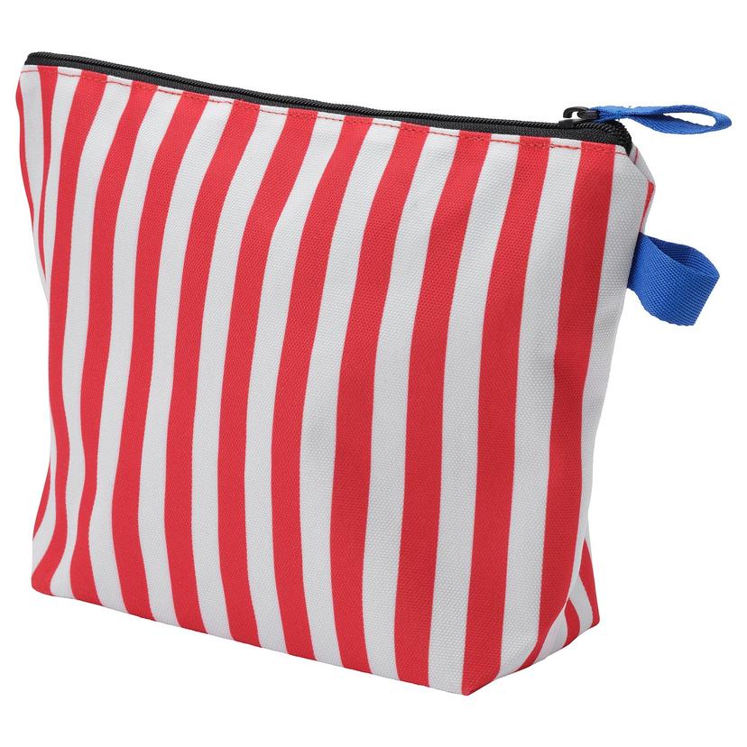 SKOGSSALLAT — Косметичка, красно-бело-полосатая