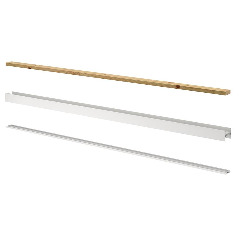 SKYTTA — направляющая для раздвижной двери, 2 паза белый