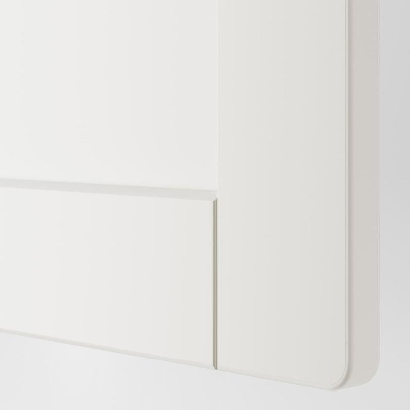 SMÅSTAD / PLATSA — стеллаж, белый с рамой/с 4 ящиками, 60x57x181 см