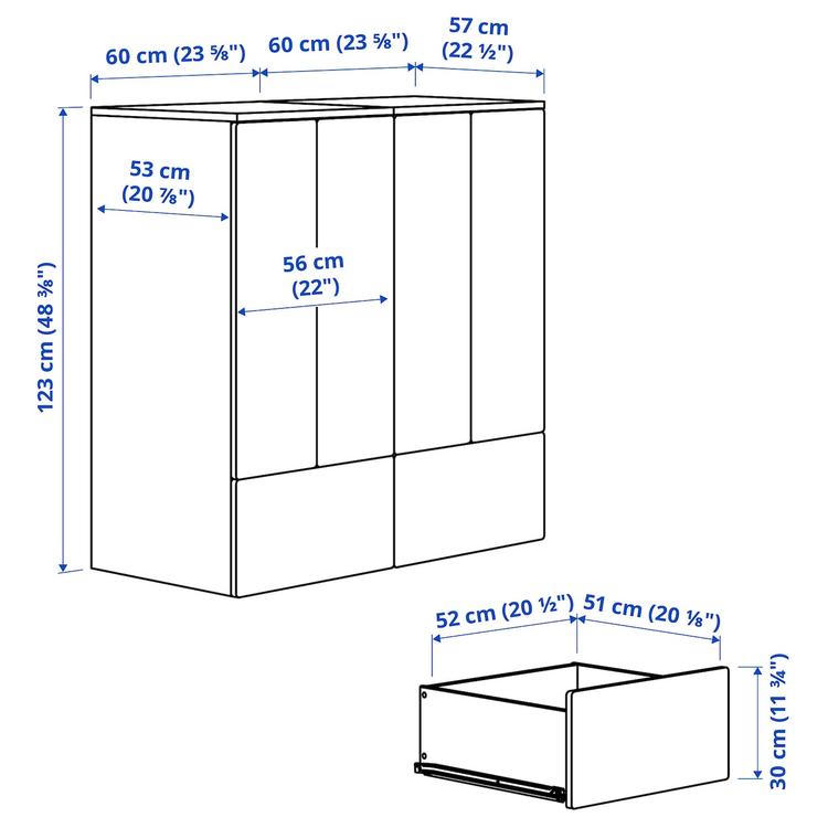 комбинация д/хранения dimensions