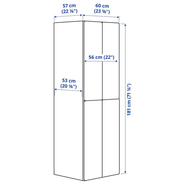 гардероб dimensions