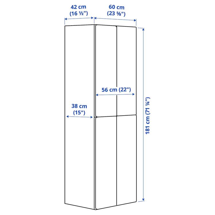 гардероб dimensions