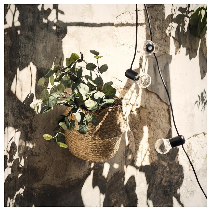 SMYCKA — искусственный листок, эвкалипт/зеленый, 65 см