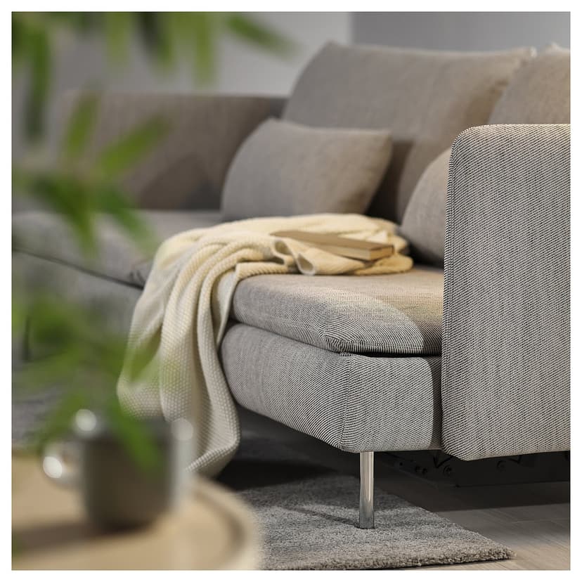 SÖDERHAMN — Sofa 3-osobowa, rozkładana, Viarp beż/brąz,