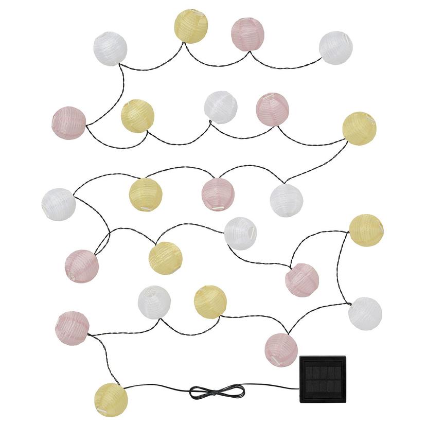 SOLVINDEN — гирлянда, 24 светодиода, на солнечной батарее шаровидный/желтый розовый