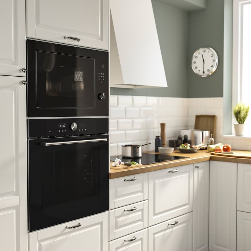 SPJUTBO — Kuchenka mikrofalowa do zabudowy, funkcja grillowania IKEA 500/czarny,