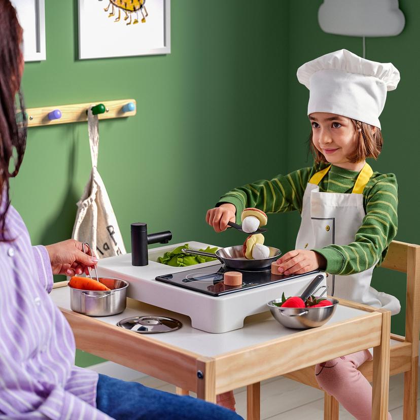 STENMUS — Миниатюрная детская кухня, бело-черная