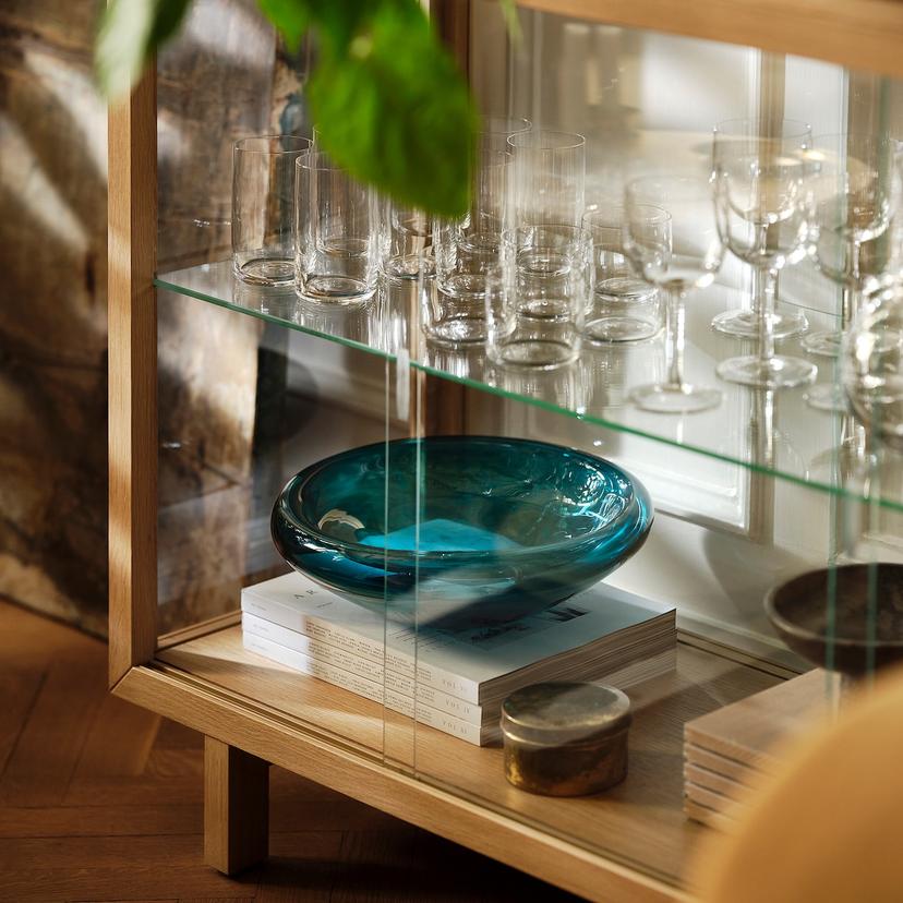 STOCKHOLM 2025 — миска, темный сине-бирюзовый, 34 см