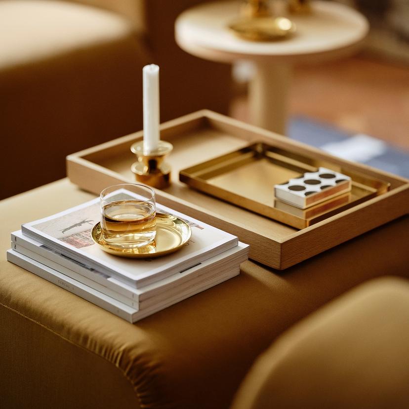 STOCKHOLM 2025 — миска и блюдо, желтая медь