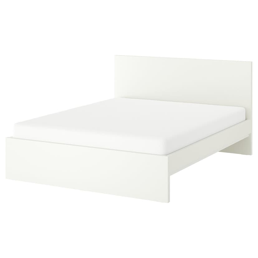 STORKLINTA — Rama łóżka, biały/Luröy,
