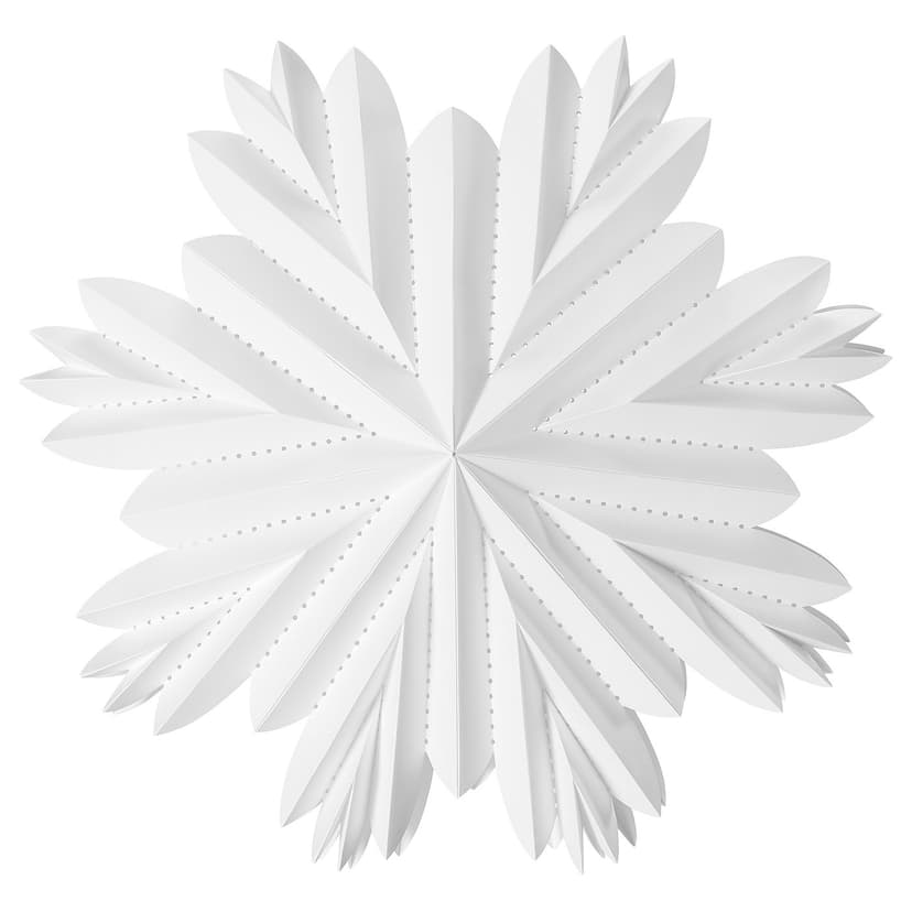 STRÅLA — Klosz, papier gwiazda z płatków/biały,