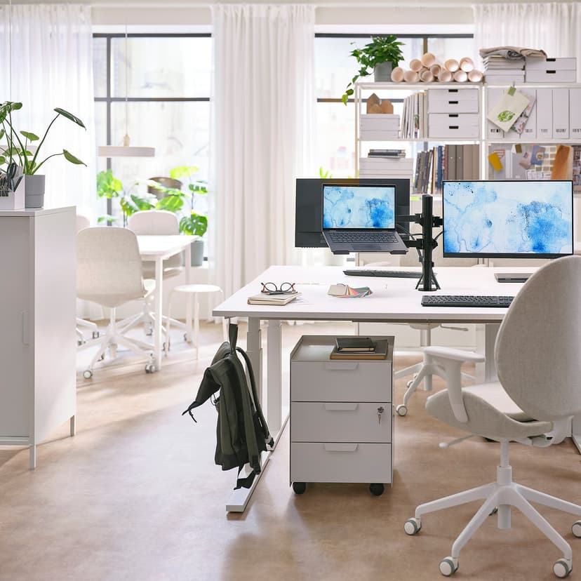 STUBBERGET — держатель для ноутбука + кронштейн, черный