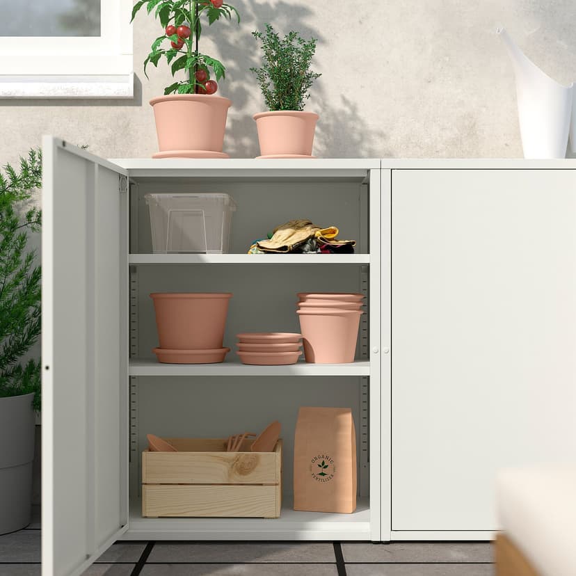 SUNDSÖ — Шкаф, белый с оттенком для сада/для дома, 60x35x86 см