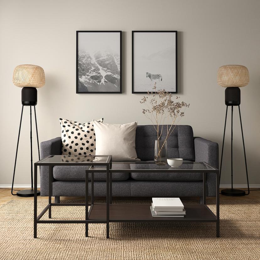 SYMFONISK — торшер с динамиком WiFi, бамбук/умный дом