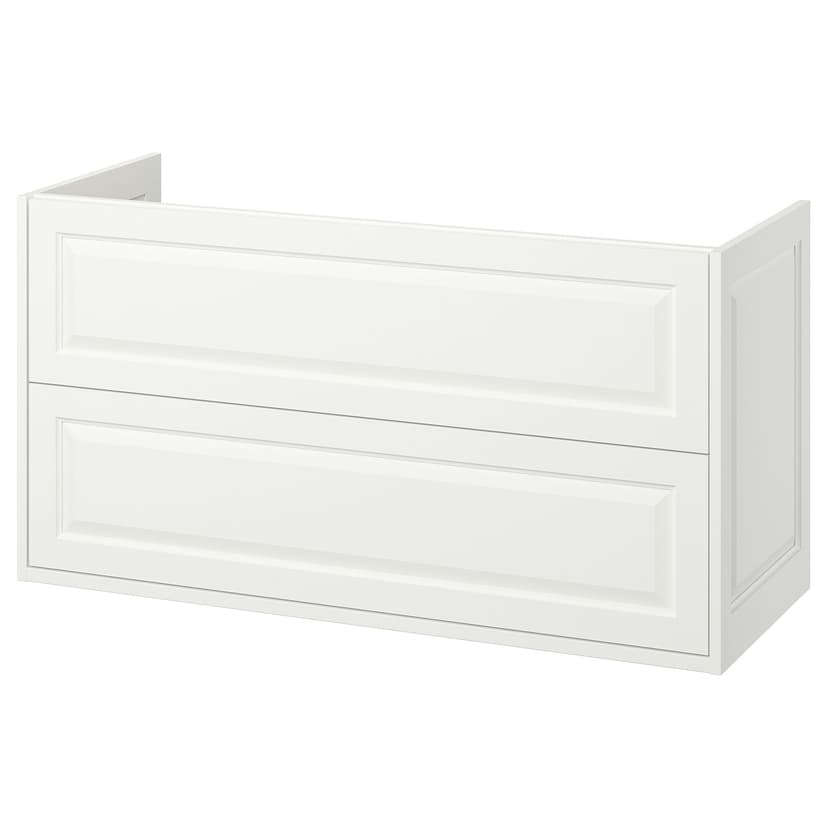 TÄNNFORSEN — шкаф для раковины с ящиками, белый, 120x48x63 см