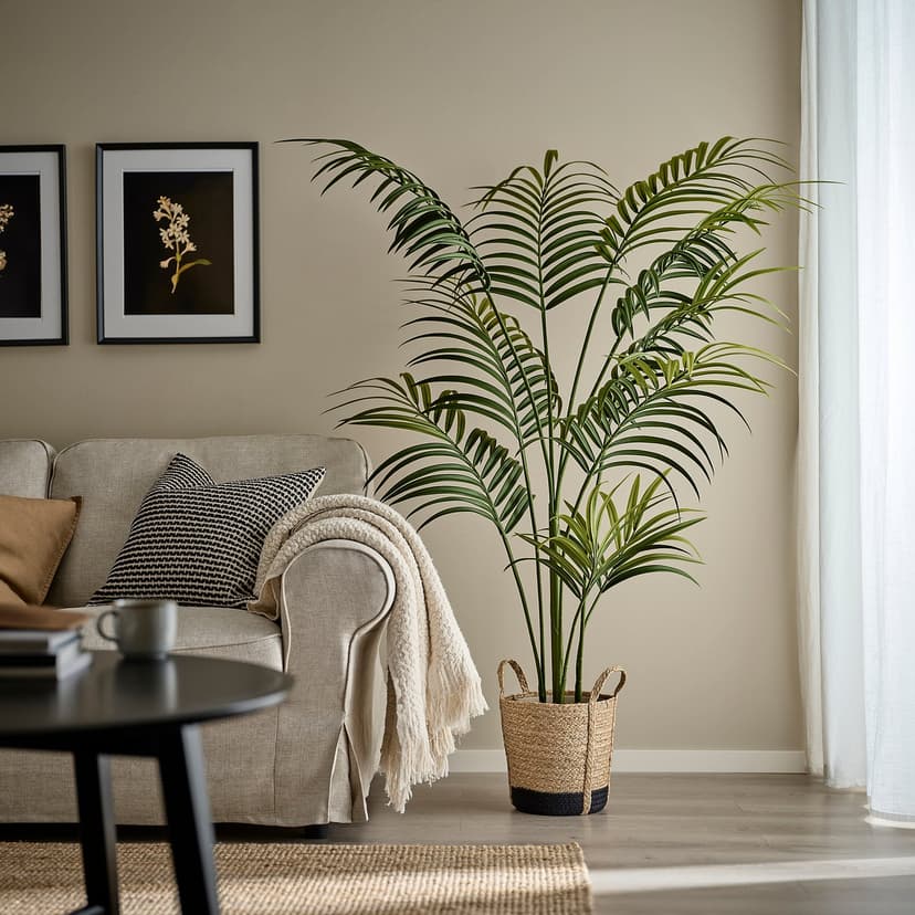 TÄRNMÅS — Osłonka doniczki, do wnętrz/beż/czarny,