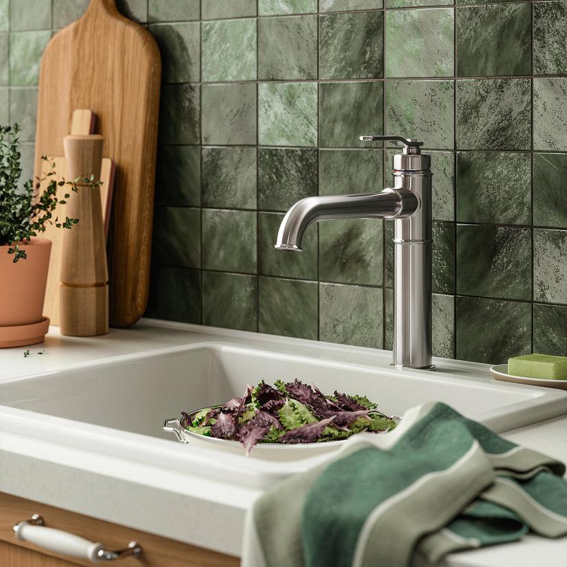 TAKSJÖN — Bateria kuch z miesza i górn uchw, stalowy,