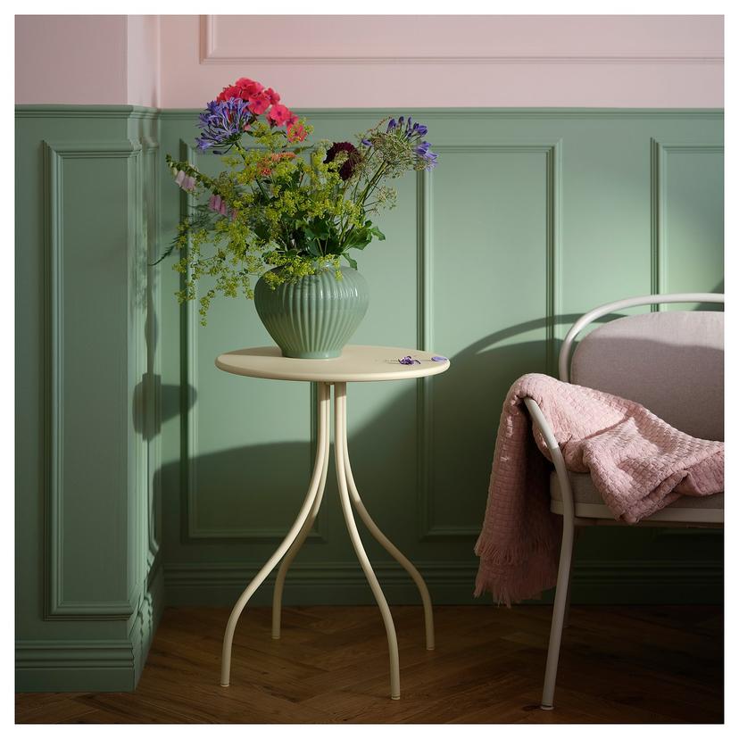 TÅNEBRO — Стол, для использования внутри и снаружи помещений, бледно-желтый