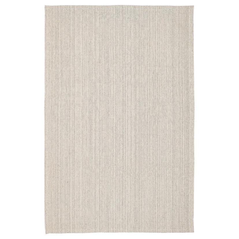 TIPHEDE — ковер, безворсовый, неокрашенный/черный, 120x180 см