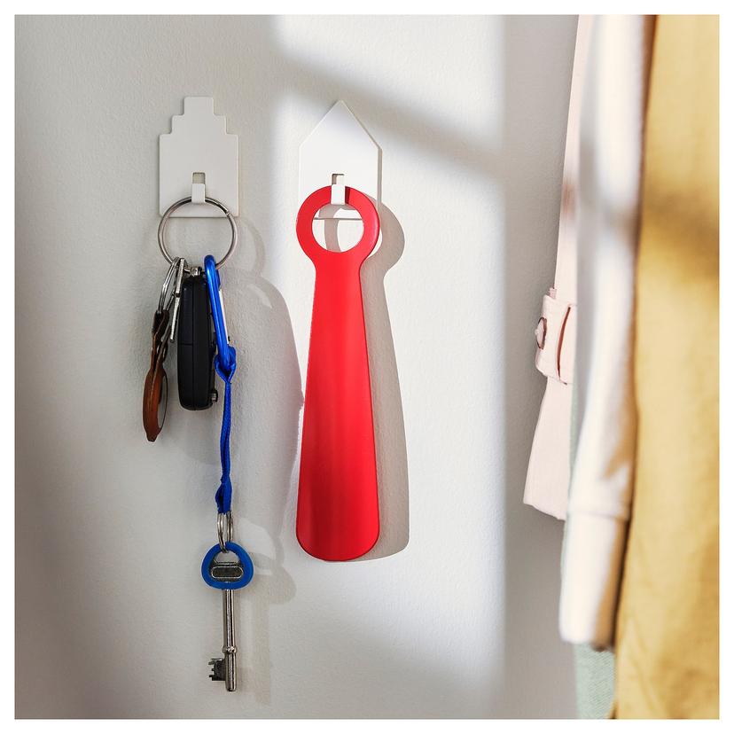 TIPPVAGN — крючок, самоклеящийся, домик/белый