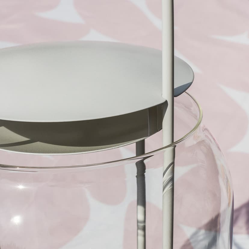 TOFSAND — Latarenka na świece kolumnowe w/z, biały,