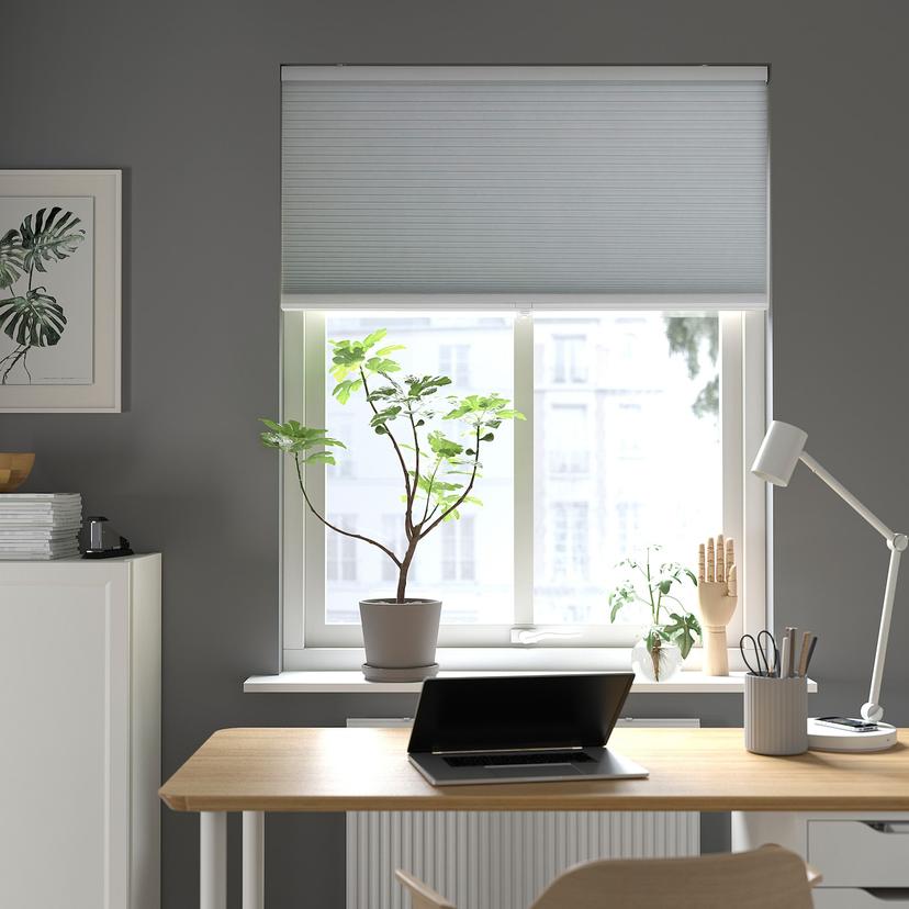 TRIPPEVALS — сотовидные жалюзи, блокирующие свет, белый, 100x195 см