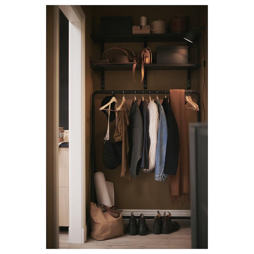 TURBO — Вешалка для одежды, для использования внутри и снаружи помещений, черная.