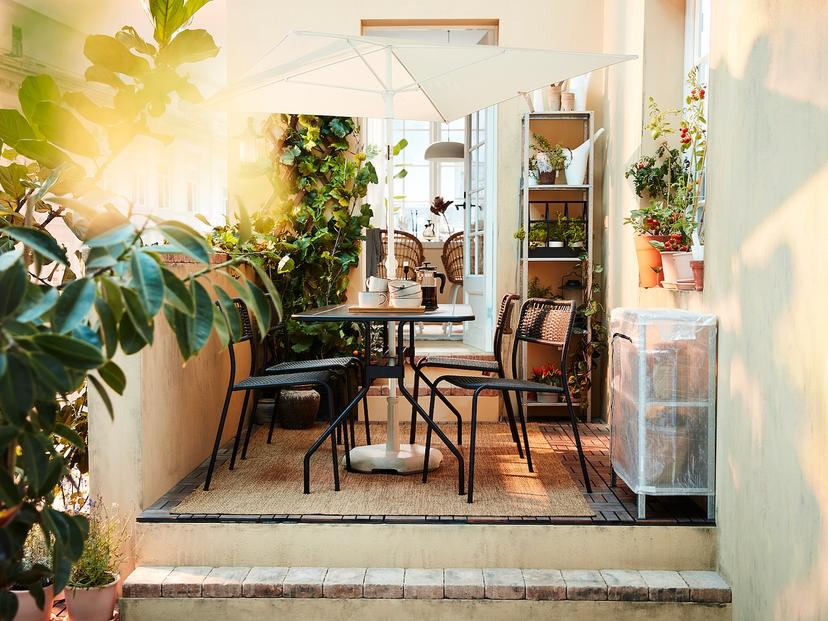 TVETÖ — Зонт, наклонный/серо-белый