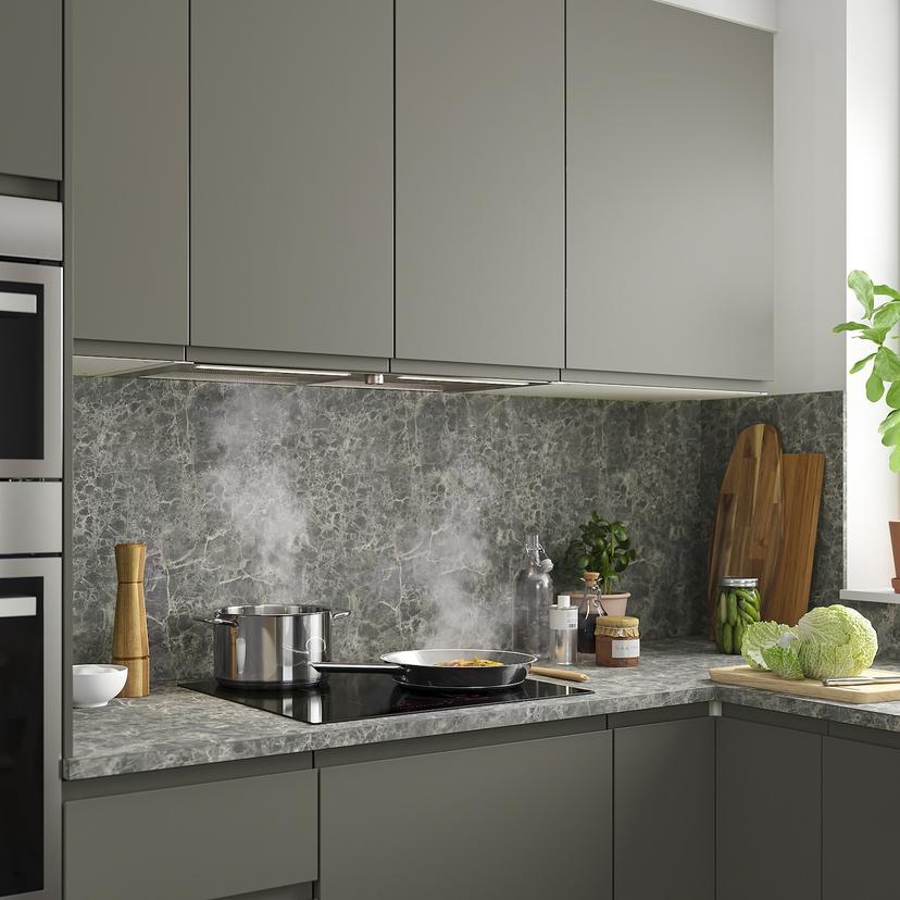 UNDERVERK — вытяжка кухонная встраив (колпак), нержавеющая сталь, 80 см