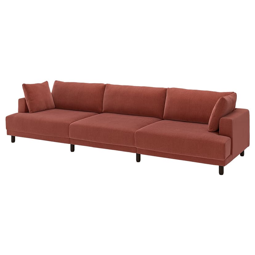 UPPÅKRA — 4,5 osobowa sofa modułowa, Samsala brązowoczerwony,