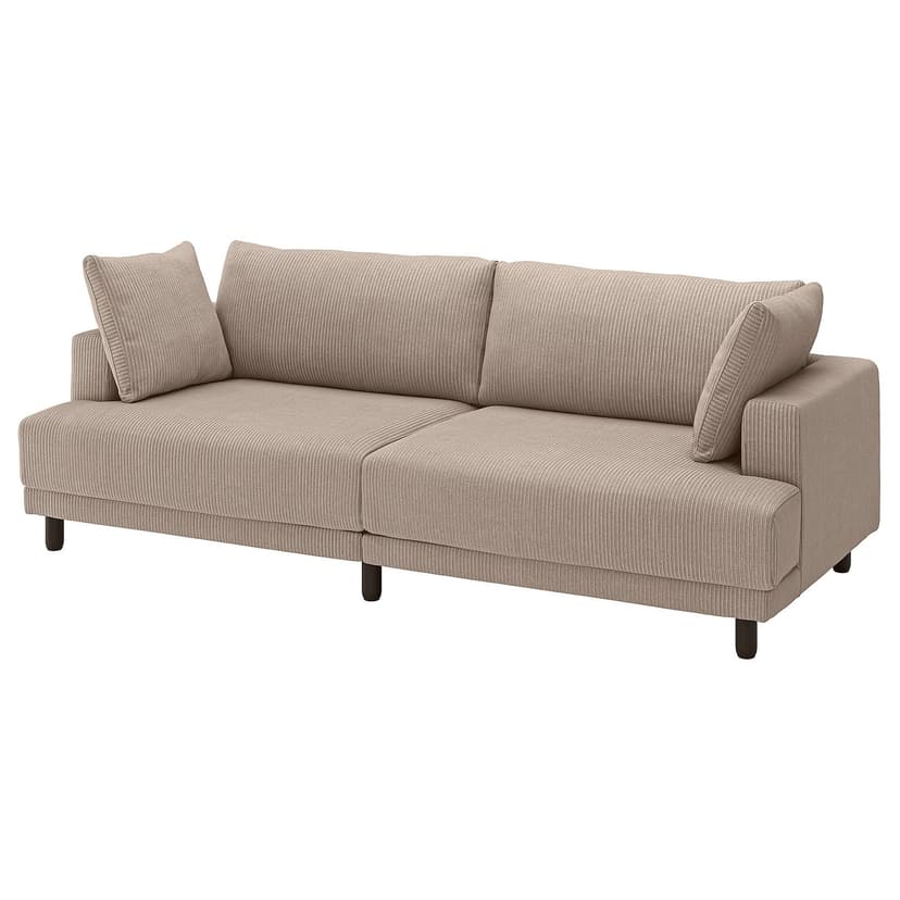 UPPÅKRA — Sofa modułowa, 3-osobowa, Samsala szarobeżowy,