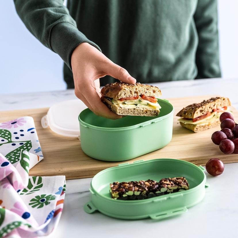 UTBJUDA — Ланч-бокс для сухих продуктов, светло-зеленый.