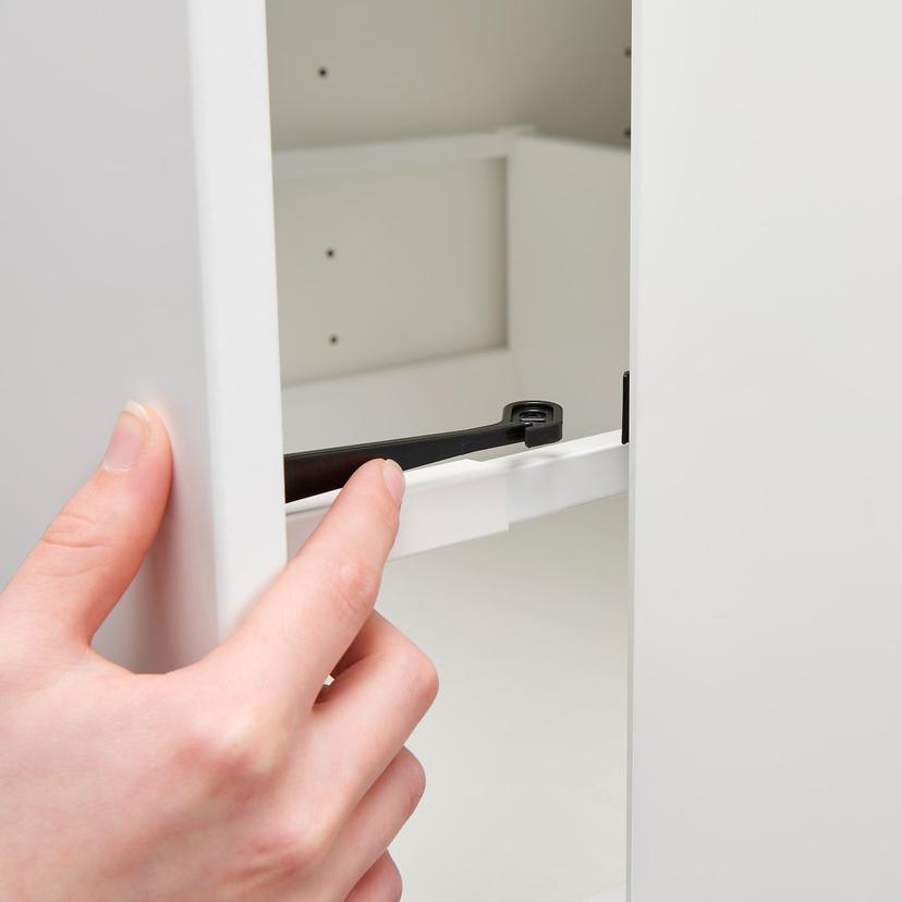 UTRUSTA — замок для кухонных ящиков/шкафов, черный