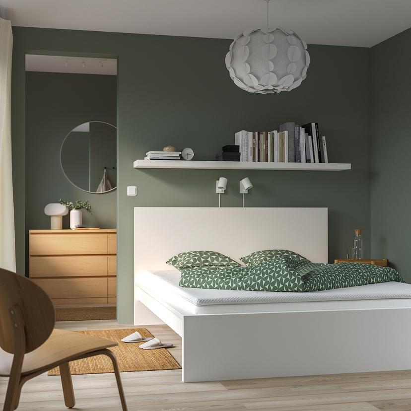 VALEVÅG — Матрас и наматрасник, 160x200 см