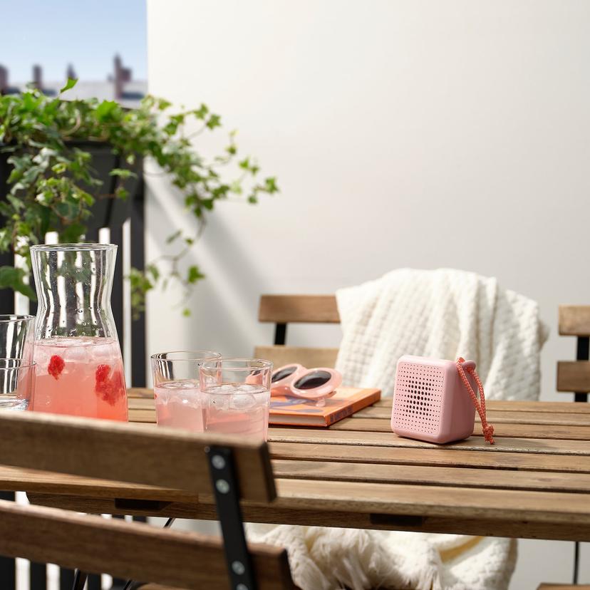 VAPPEBY — Портативная Bluetooth-колонка, водонепроницаемая/розовая