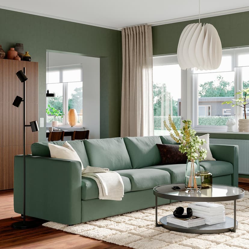 VIMLE — Sofa 4-osobowa, Mosshed ciemnobrązowy,