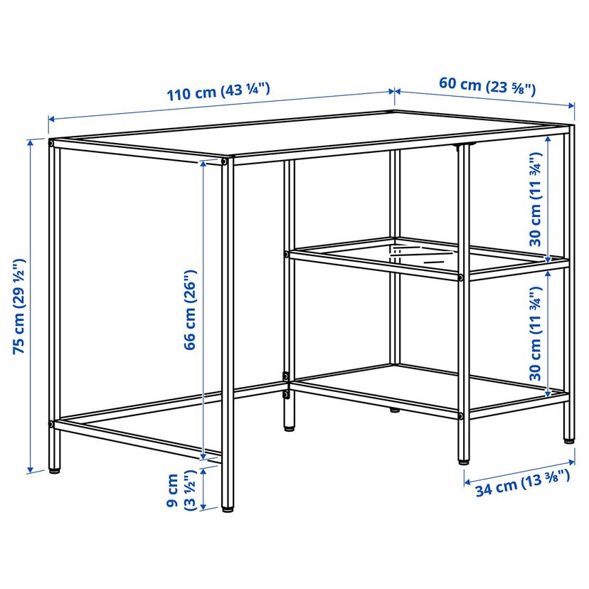 VITTSJÖ / KRYLBO — Стол и стул, черно-коричневый/темно-бежевый