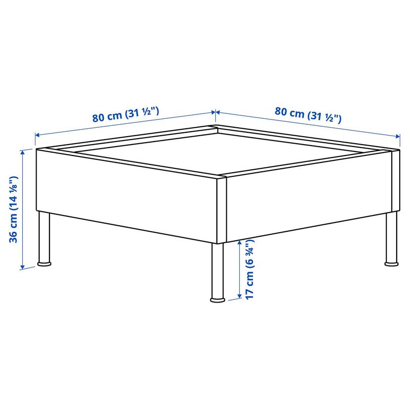 VITTSKÄR — 1-osobowa sekcja sofy modułowej, technorattan na zewnątrz/ciemnoszary,