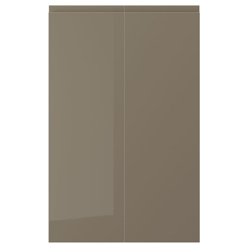 VOXTORP — Drz sza nar 2 szt, praworęczny/połysk ciemnoszarobrązowy,